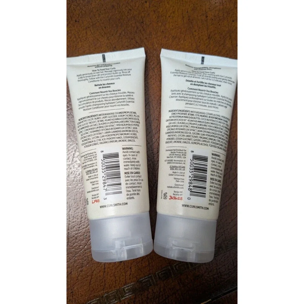 CURLSMITH Essential Moisture Cleanser Shampoo & Conditioner 3 Fl oz each